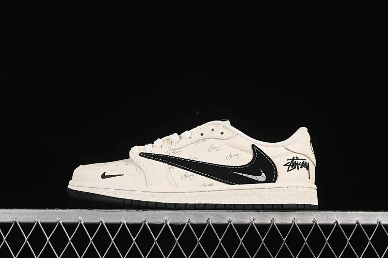 All categories Air Jordan Jordan series basketball shoes Air Jordan 1 Low High-end customized low-top sneakers Travis Scott x Fragment Design x Air Jordan 1 Low OG SP AJ1 Stussy co-branded beige small barb low-top cultural casual sneakers XS2024-043
